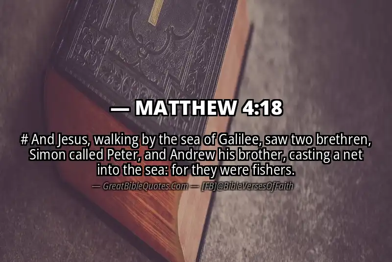 MATTHEW 4:18 Verse