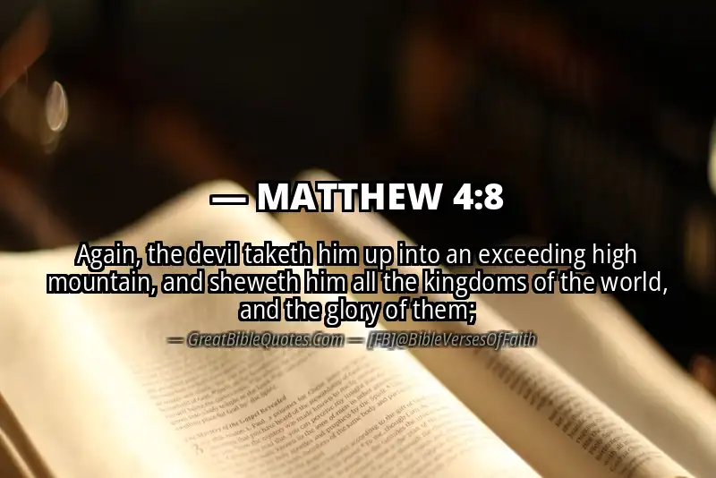 MATTHEW 4:8 Verse Image