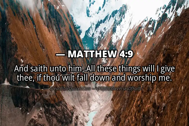 MATTHEW 4:9 Verse Image