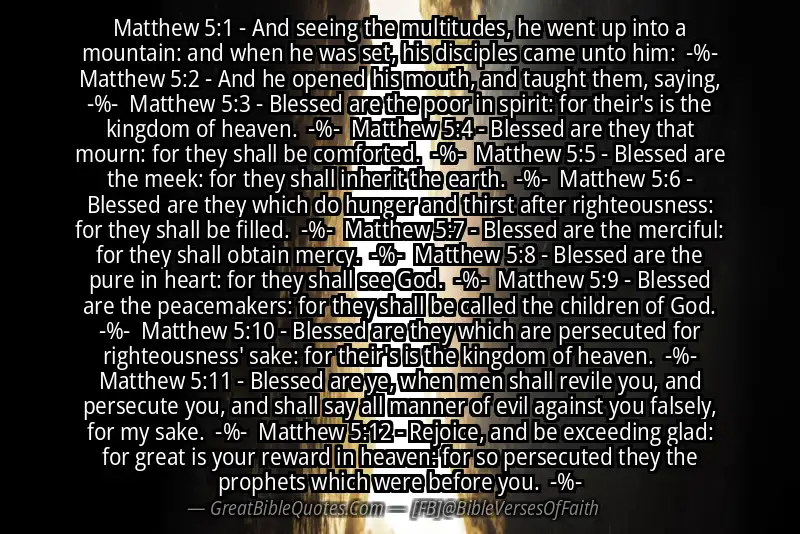 Image for MATTHEW 5:1-12 Bible verse