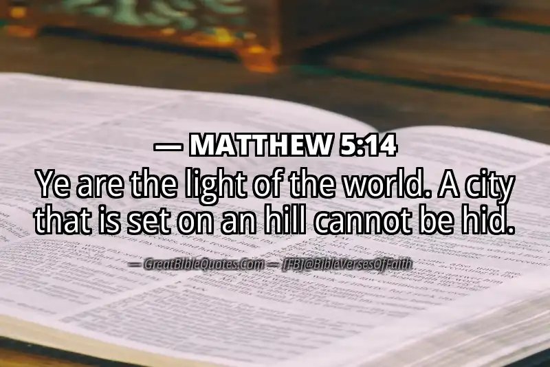 Image for MATTHEW 5:14 Bible verse