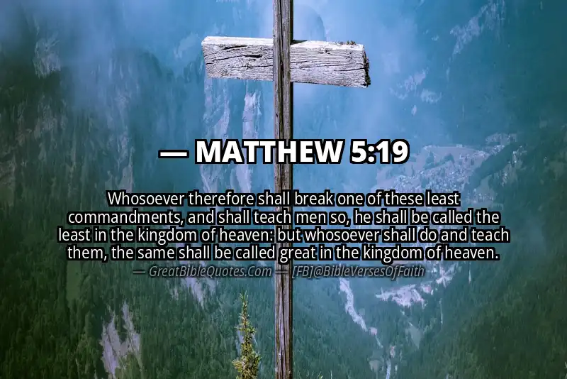 MATTHEW 5:19 Verse