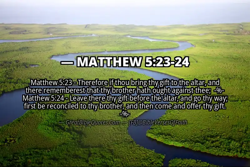 Image for MATTHEW 5:23-24 Bible verse