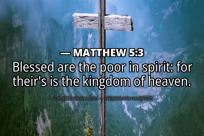 Image for MATTHEW 5:3 Bible verse