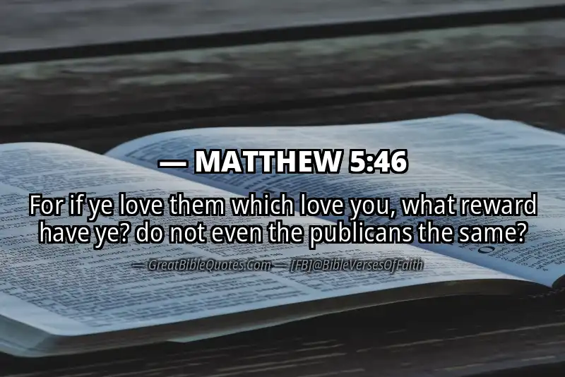 MATTHEW 5:46 Verse