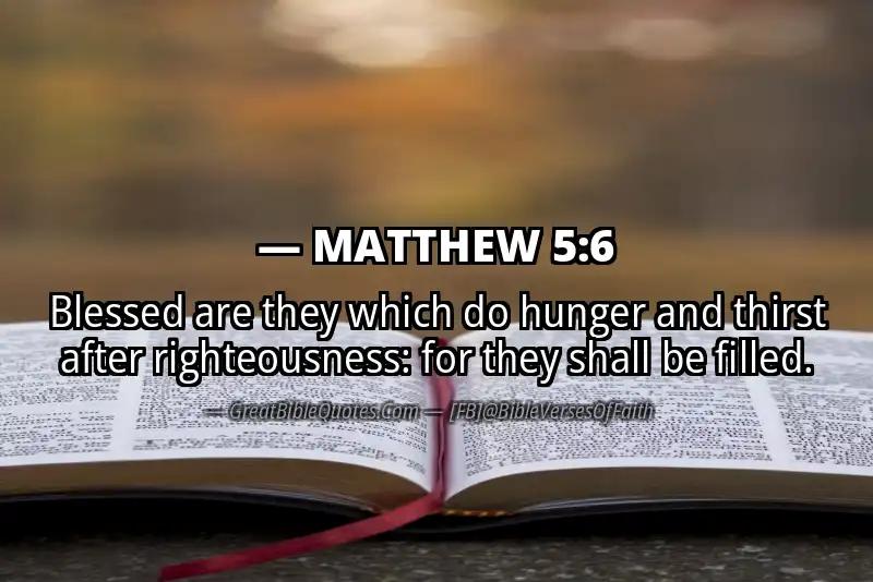 MATTHEW 5:6 Verse