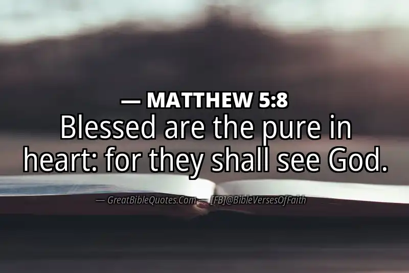 MATTHEW 5:8 Verse