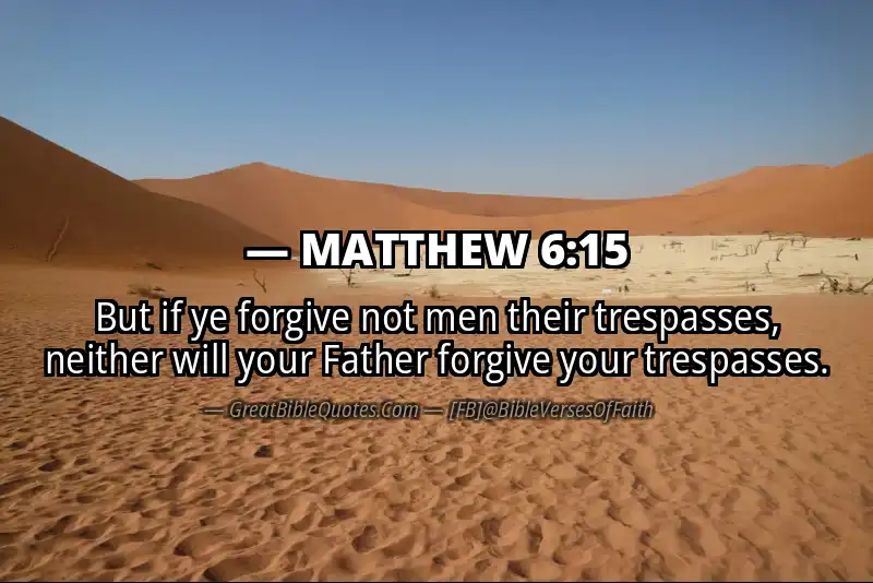 MATTHEW 6:15 Verse Image
