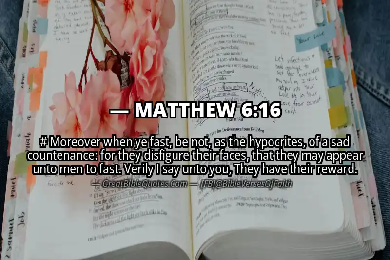 MATTHEW 6:16 Verse