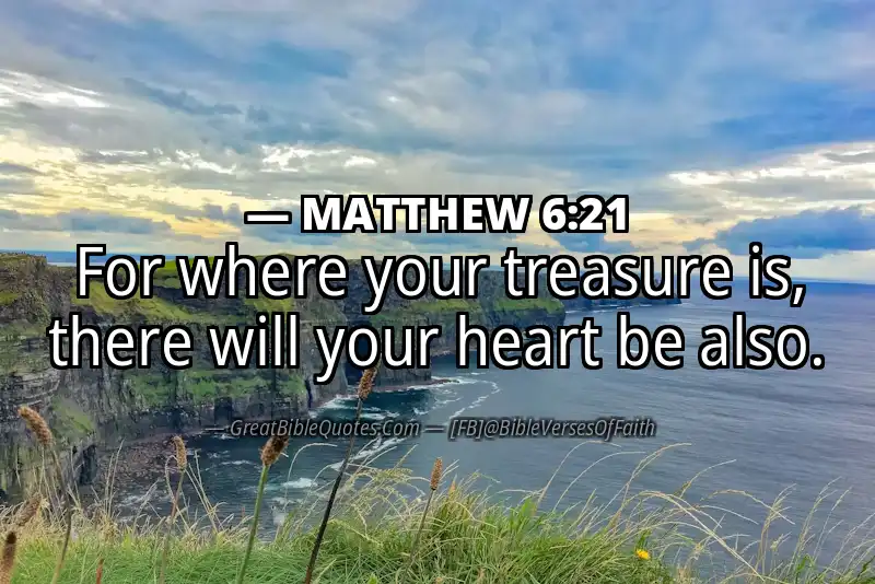MATTHEW 6:21 Verse Image