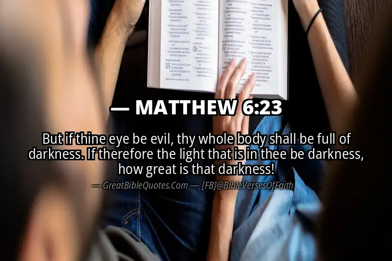 MATTHEW 6:23 Verse Image