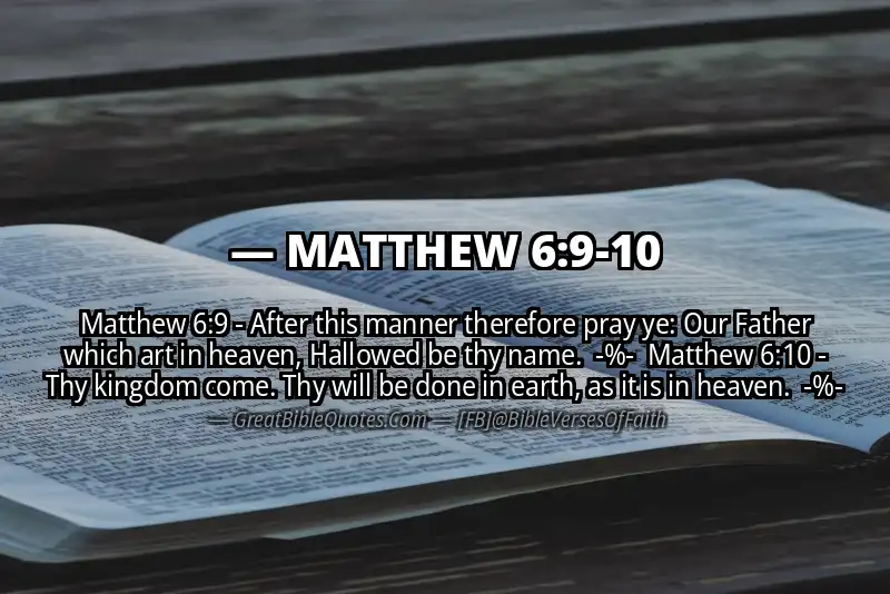 Image for MATTHEW 6:9-10 Bible verse