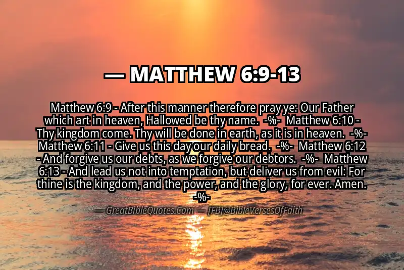 Image for MATTHEW 6:9-13 Bible verse