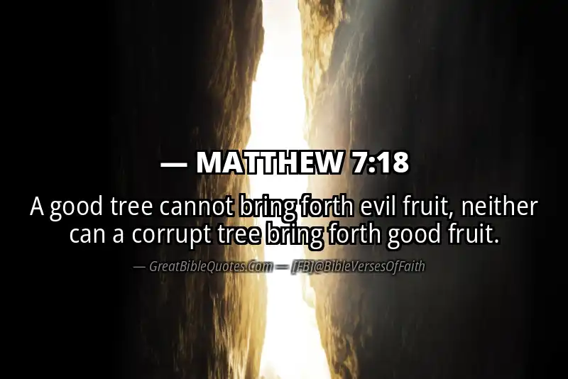 MATTHEW 7:18 Verse