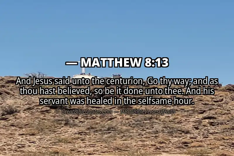 MATTHEW 8:13 Verse