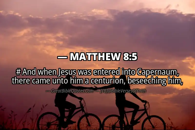 MATTHEW 8:5 Verse