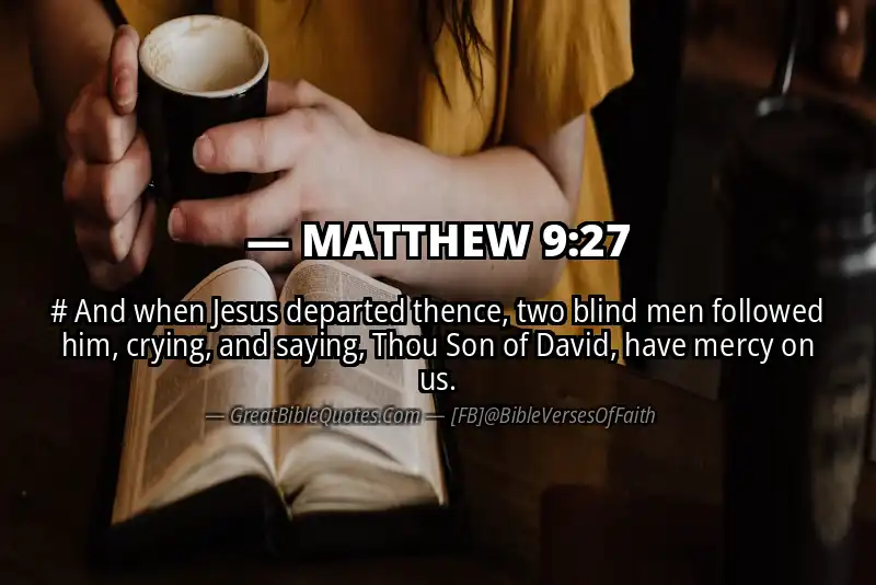 MATTHEW 9:27 Verse