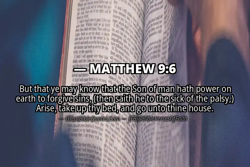 MATTHEW 9:6 Verse Image