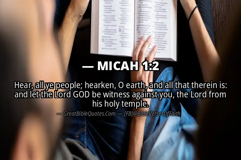 MICAH 1:2 Verse