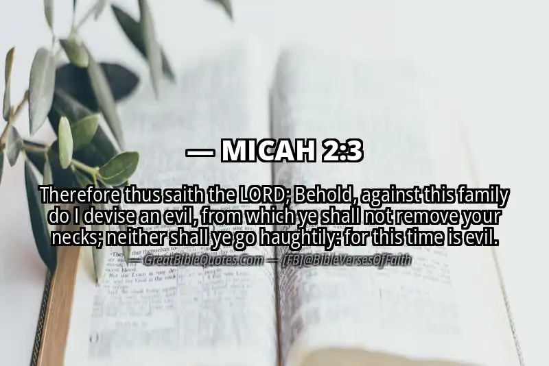 MICAH 2:3 Verse