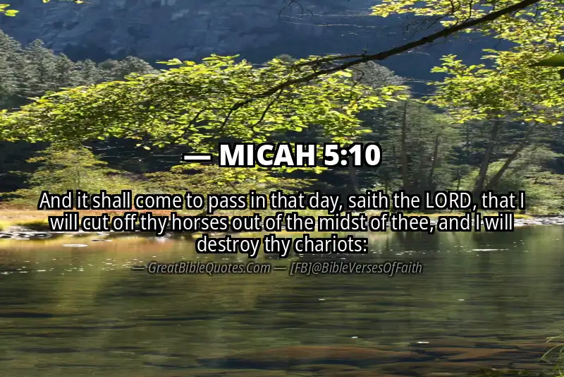 MICAH 5:10 Verse Image