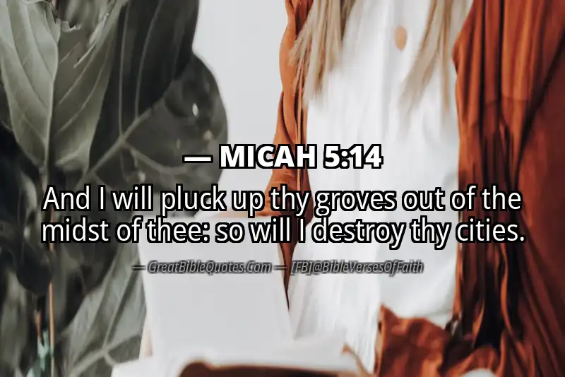 MICAH 5:14 Verse