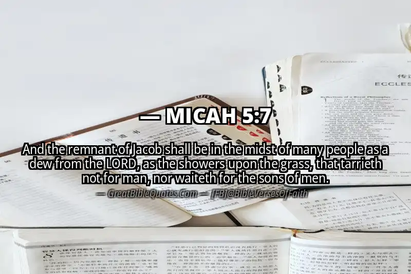 Bible verse: MICAH 5:7 Image