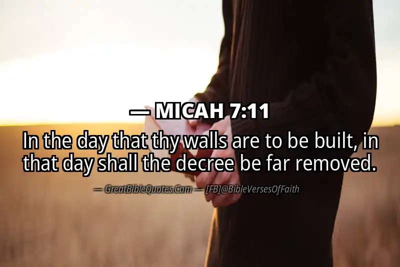 MICAH 7:11 Verse