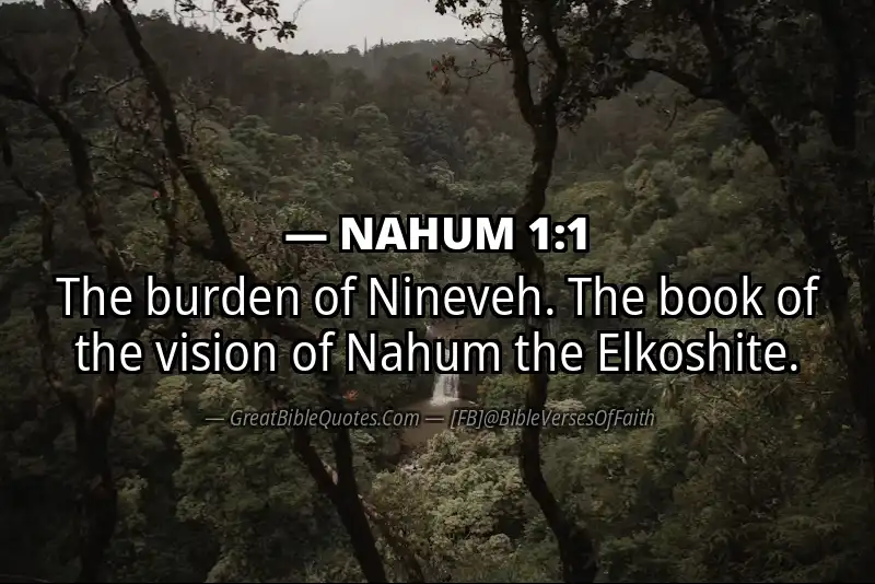NAHUM 1:1 Verse