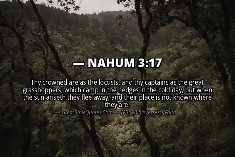 NAHUM 3:17 Verse