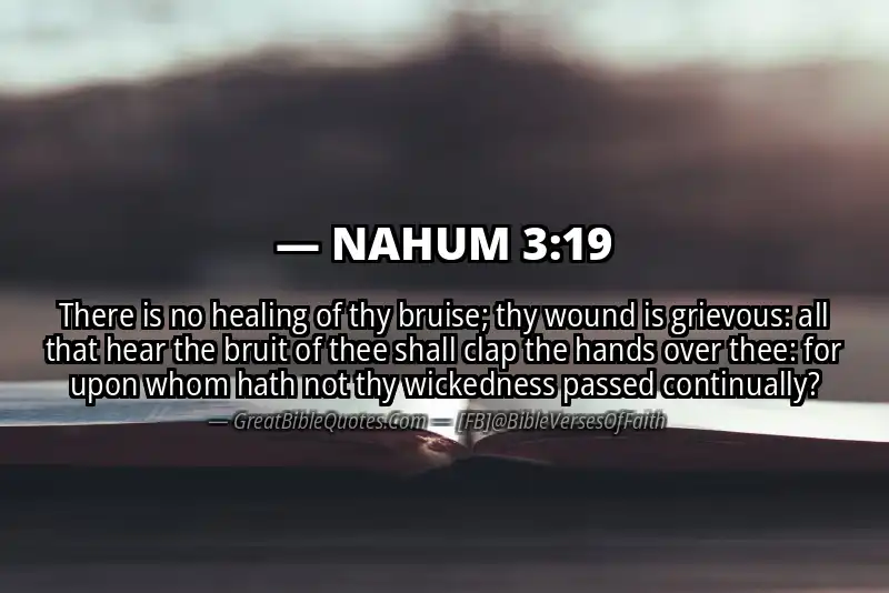NAHUM 3:19 Verse