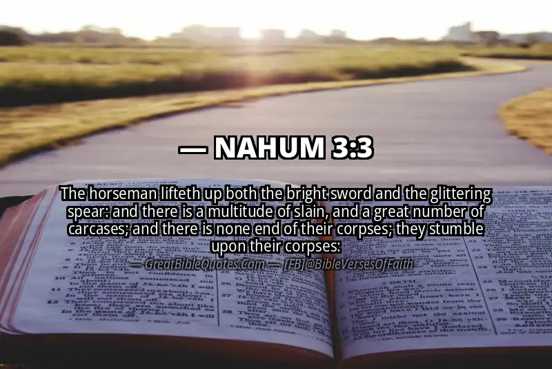 NAHUM 3:3 Verse