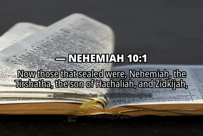 NEHEMIAH 10:1 Verse