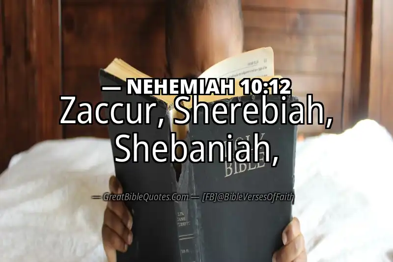 NEHEMIAH 10:12 Verse