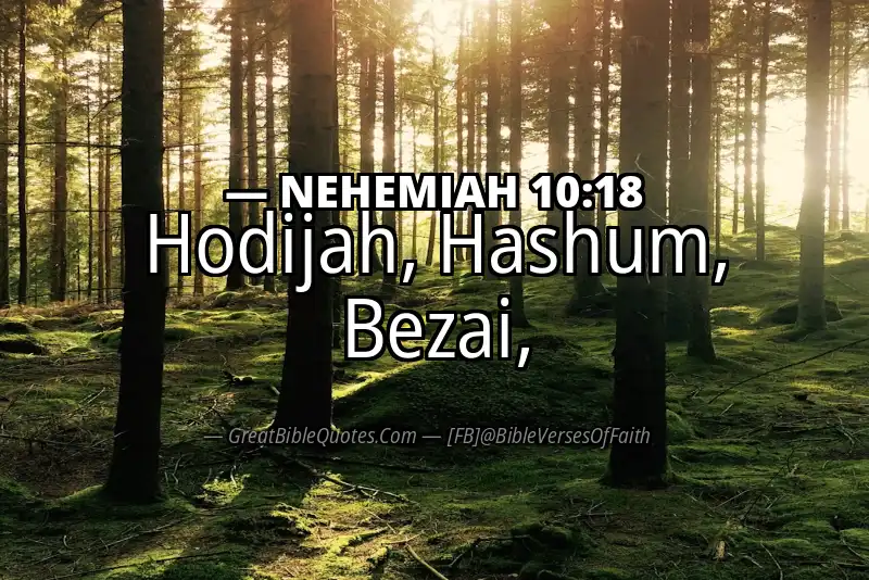 NEHEMIAH 10:18 Verse