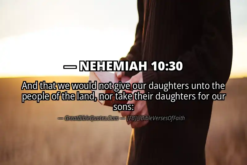 NEHEMIAH 10:30 Verse