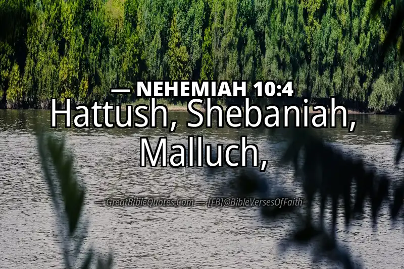 NEHEMIAH 10:4 Verse