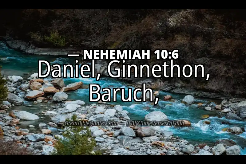 NEHEMIAH 10:6 Verse