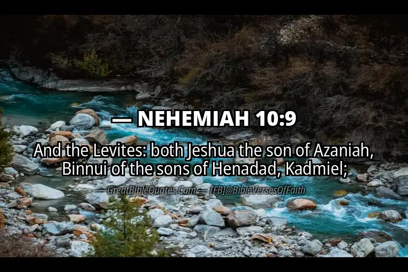 NEHEMIAH 10:9 Verse