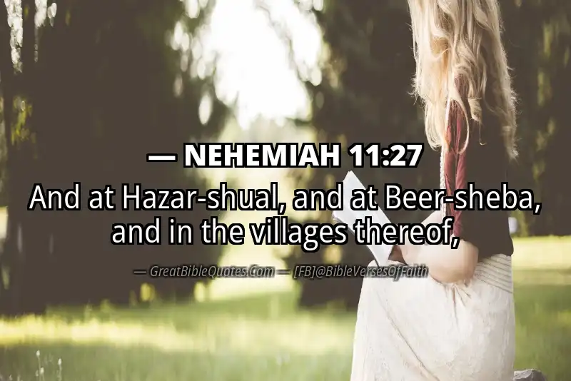 NEHEMIAH 11:27 Verse