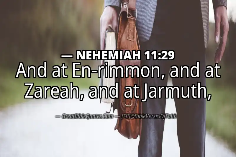 NEHEMIAH 11:29 Verse