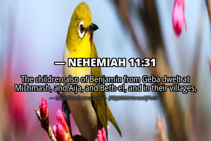 NEHEMIAH 11:31 Verse