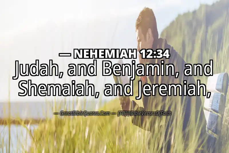 NEHEMIAH 12:34 Verse Image