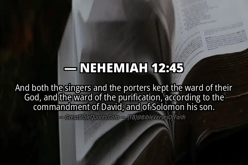 NEHEMIAH 12:45 Verse