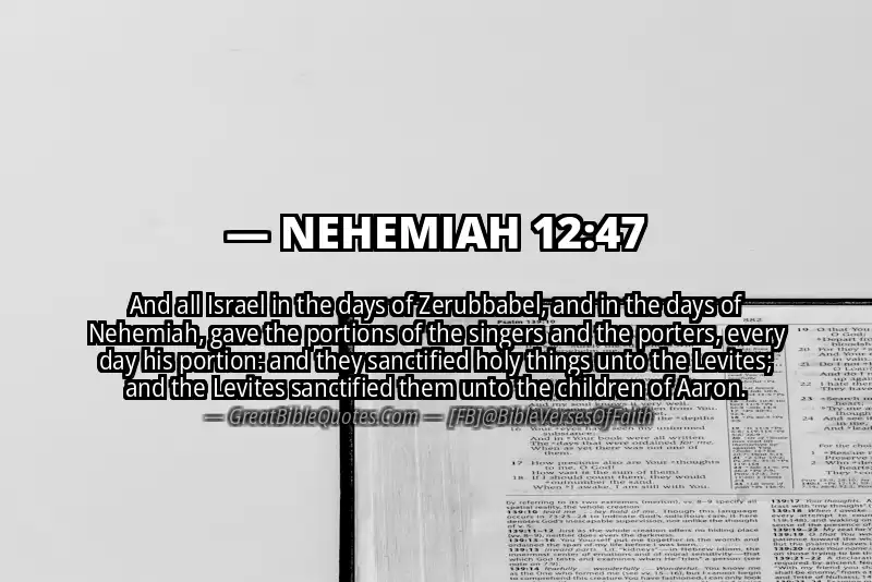 NEHEMIAH 12:47 Verse