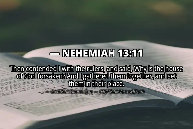 NEHEMIAH 13:11 Verse