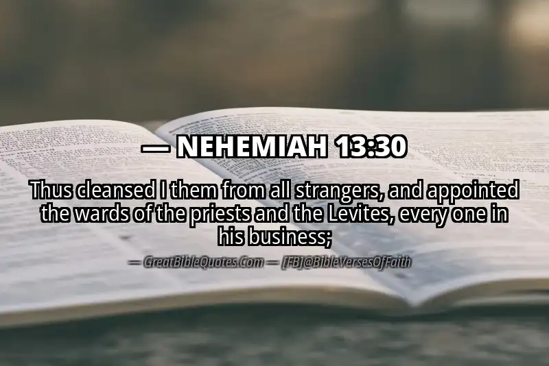 NEHEMIAH 13:30 Verse