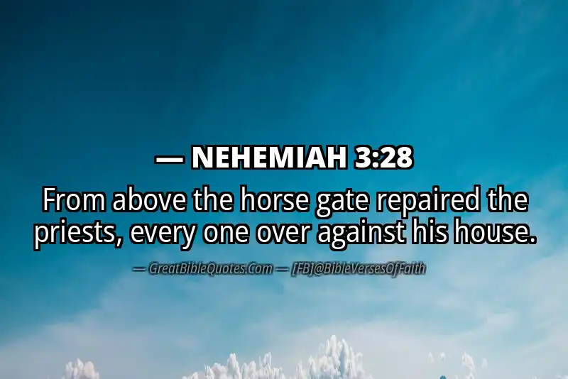 NEHEMIAH 3:28 Verse Image