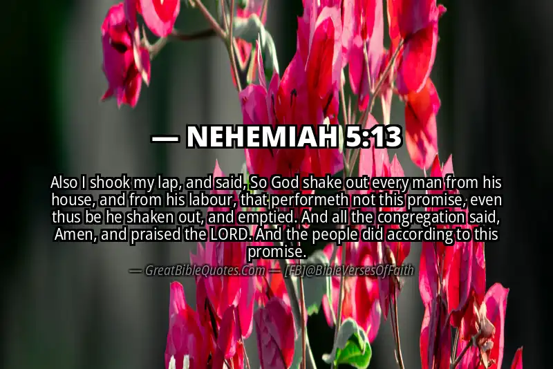 NEHEMIAH 5:13 Verse Image