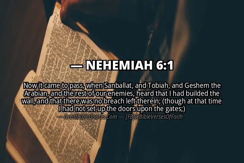 NEHEMIAH 6:1 Verse
